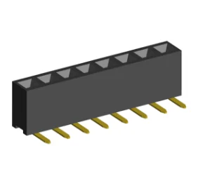2.00mm PCB Socket Single Row R A Dip Type.(H=2.4)